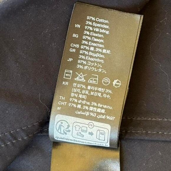 Cos black cotton utility shirt dress size 6 - Picture 5 of 6